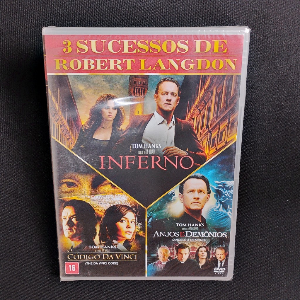 DVD - O Código Da Vinci / Anjos & Demônios / Inferno LACRADO