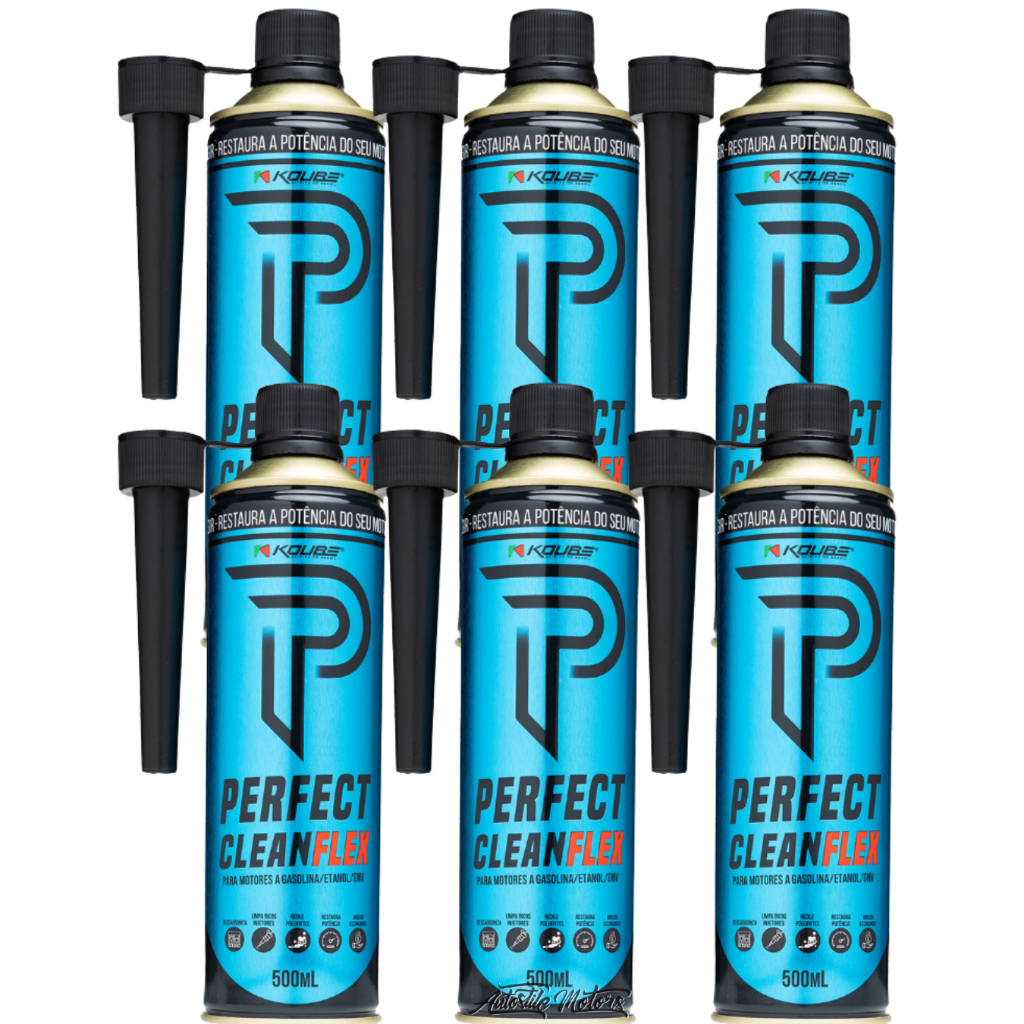 Kit 6 Perfect Clean Via Tanque FLEX KOUBE 500ml