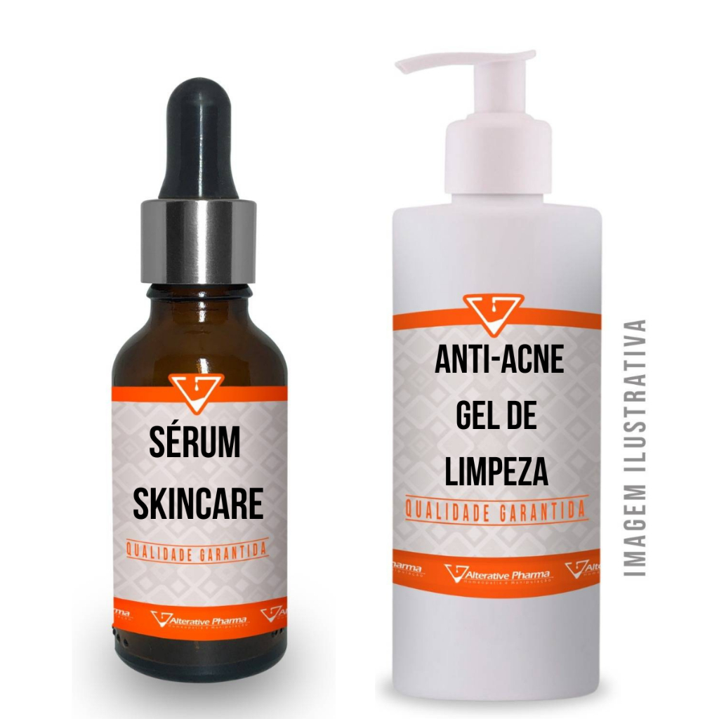 Kit Antiacne Skincare Alterative Pharma Anti-acne Gel de Limpeza + Sérum Skincare