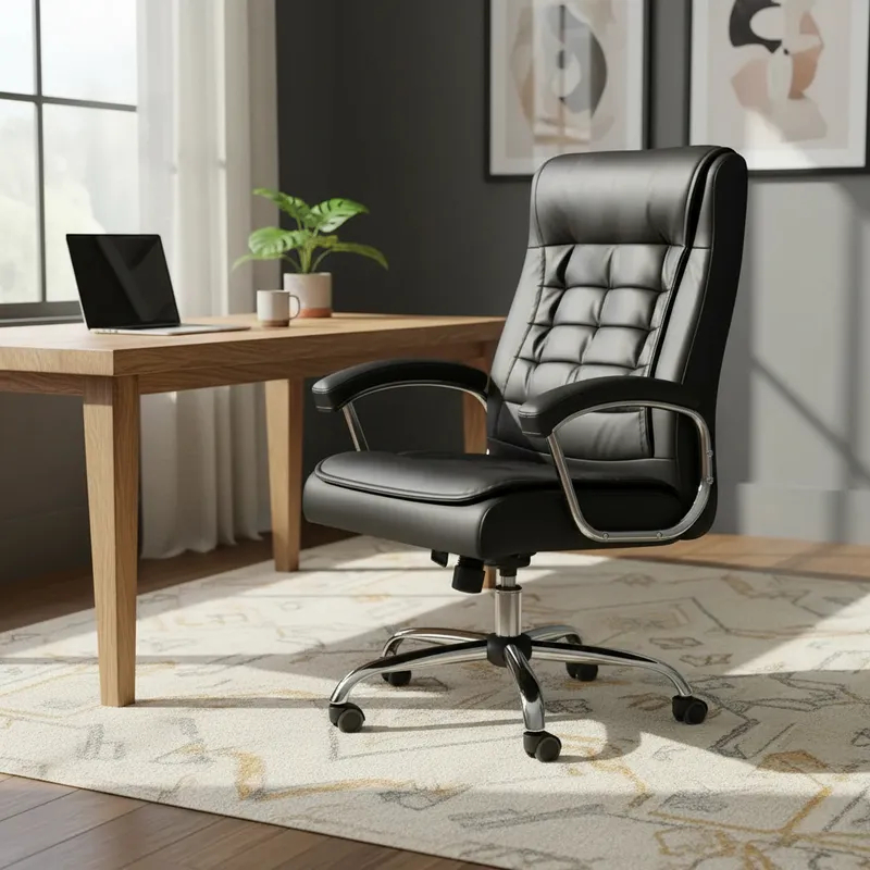 Cadeira Escritório Presidente Ergonômica Premium Executiva Preta Home Office Promoção Envio Imediato