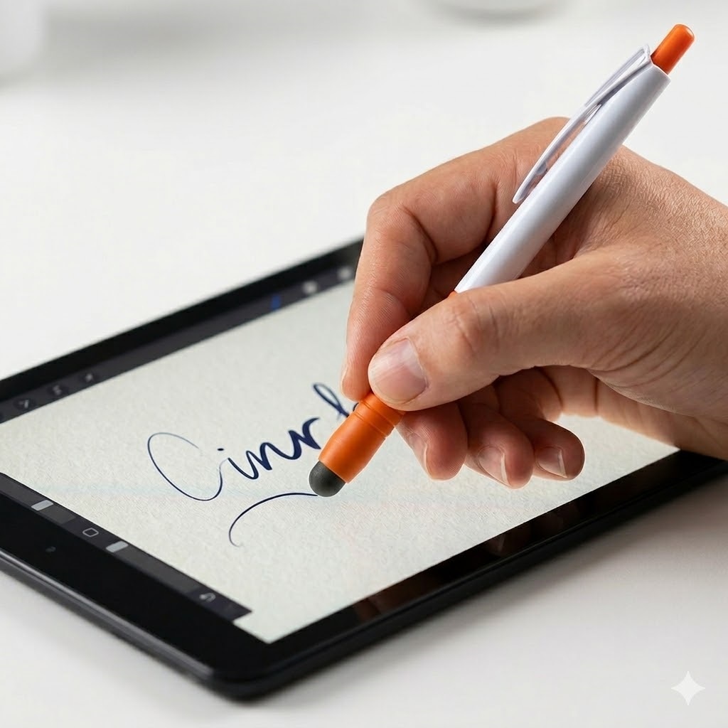 2 Canetas Touch Screen Celular Tablet. 2 em 1 com esferográfica. 2 Unidades