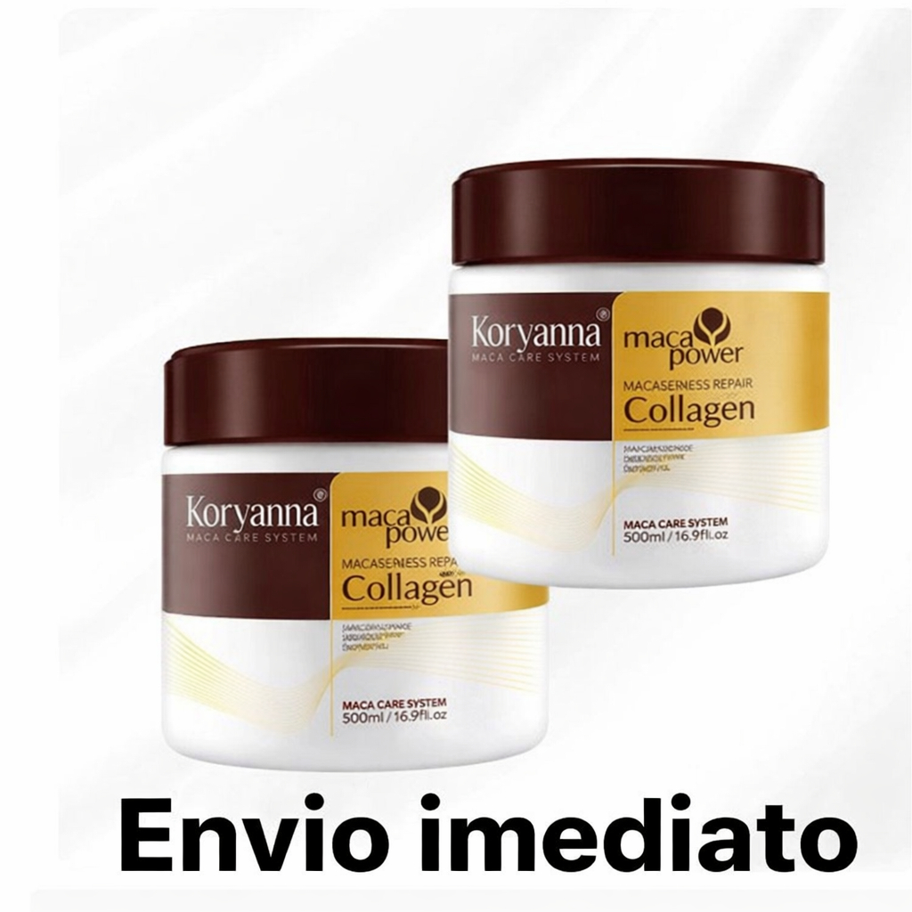 KIT 2 MASCARAS KORYANNA COLLAGEN ORIGINAL PROFISSIONAL PROMOÇÃO FRETE GRATIS E ENVIO EMEDIATO