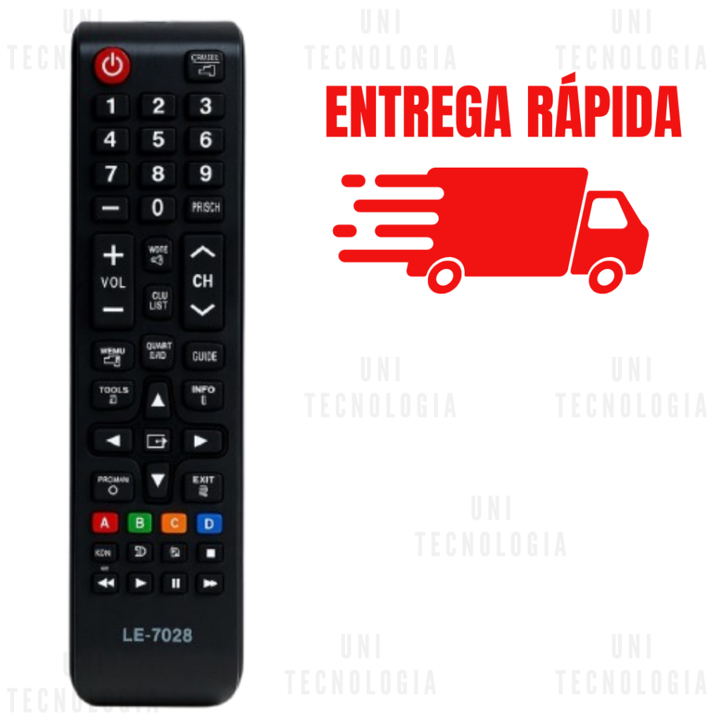 Controle Universal Compatível Com Samsung Smart TV LE-7028