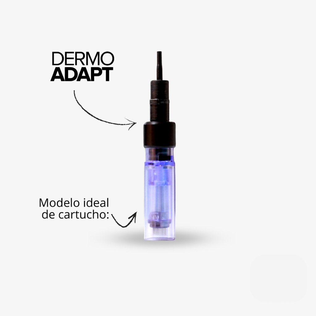 Adaptador de Dermógrafo com Agulha Easy Click para Cartucho Dermapen 2 em 1 Microagulhamento