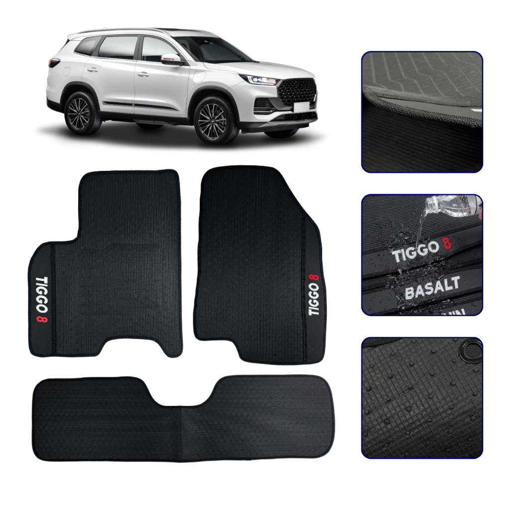 Tapete Emborrachado Para Tiggo 8 Pro Sport Hybrid 2020 a 2026 Todos os Modelos J