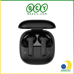 Fone de Ouvido QCY HT05 MeloBuds Sem Fio Bluetooth TWS 5.2, Cancelamento de Ruído Ativo ANC