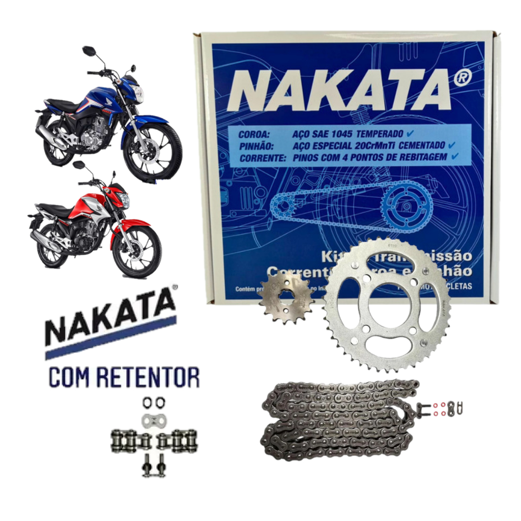 Kit Relação Cg Titan Fan 160 Start C/ Retentor Original