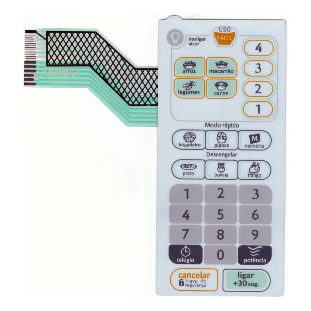 Membrana Teclado Microondas Compatível Consul Cmp25