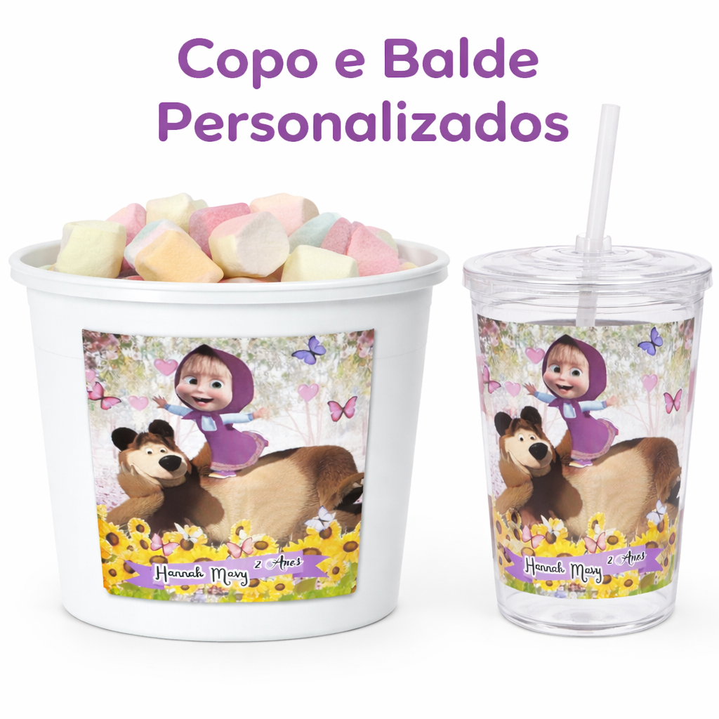 Kit 40 Rótulo Adesivo Personalizado para Balde|Copo Long Drik,  Infantil  Aniversário, Lembrancinha
