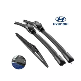 kit de Palhetas Limpador de Parabrisa Paleta Silicone Hyundai Hb20 Veloster Creta Santa Fe Tucson