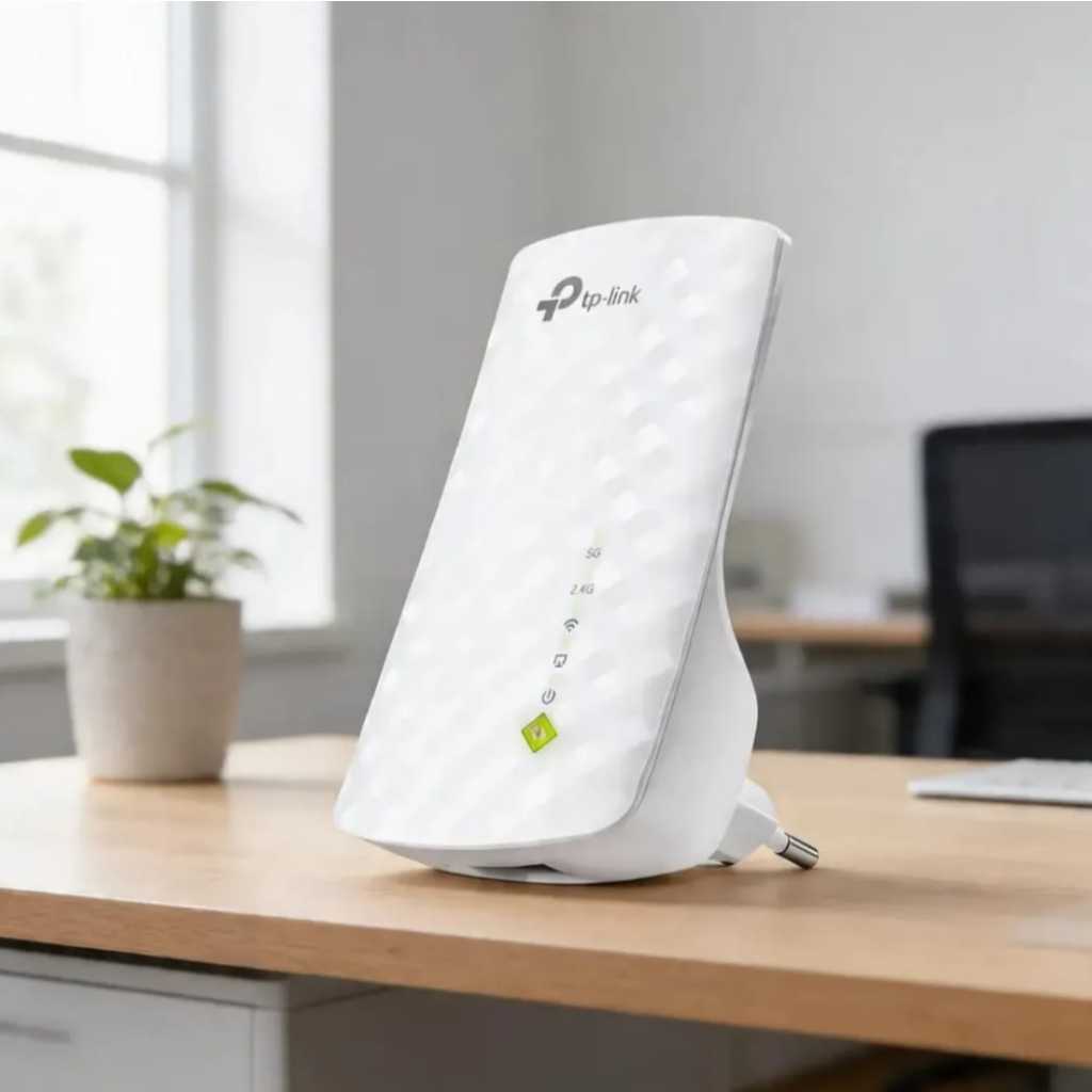 Repetidor de Sinal Wi-fi Tp-link Re200 Ac750 Dual Band 2.4/5ghz Cor Branco