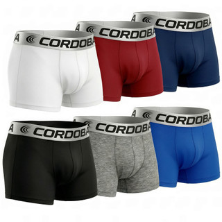 Kit 6 Cueca Box Boxer Masculinas Adulto Homem Lisas Estampadas