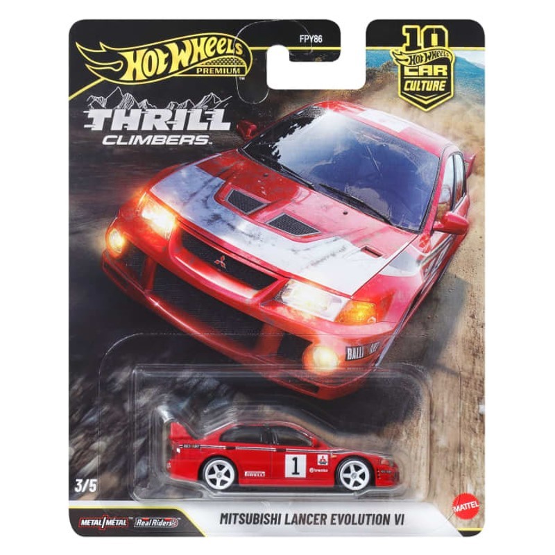 Hot Wheels Thrill Climbers Mitsubishi Lancer Evolution - Mattel