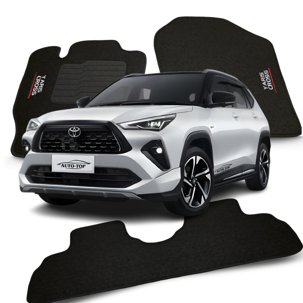 Jogo Tapete Carpete P/ Novo Toyota Yaris Cross XR, XRE, XRX, XRE Hybrid Flex, XRX Hybrid Flex