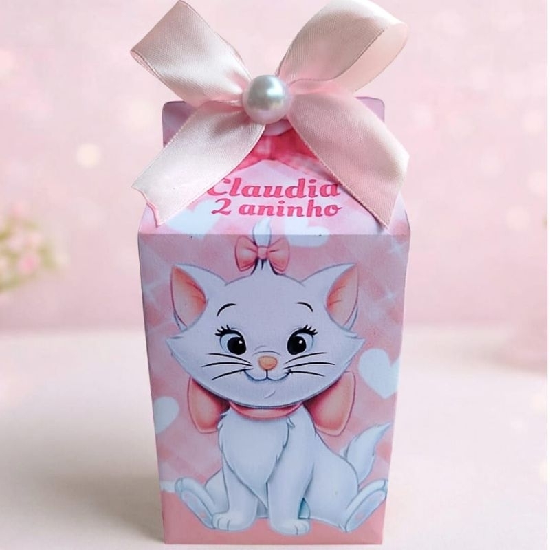 Caixinha Gatinha Marie Personalizada  Lembrancinha Infantil