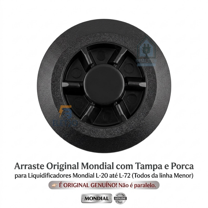 Arraste do Motor para Mondial Premium Vitamix Maxis Ultra Eletronic Power (Original com Tampa e Porca)