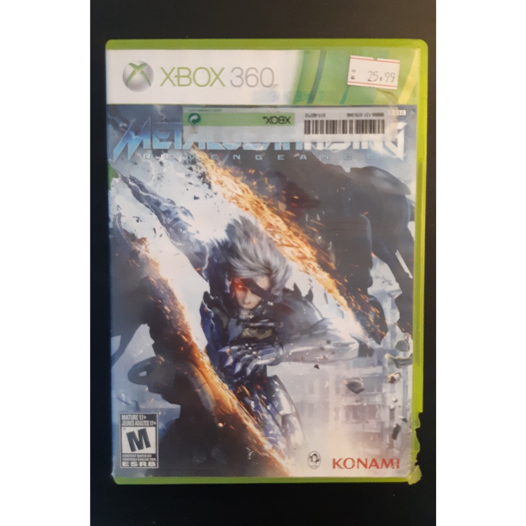 Jogo XBOX 360 Metal Gear Rising Revengeance - Original - Usado