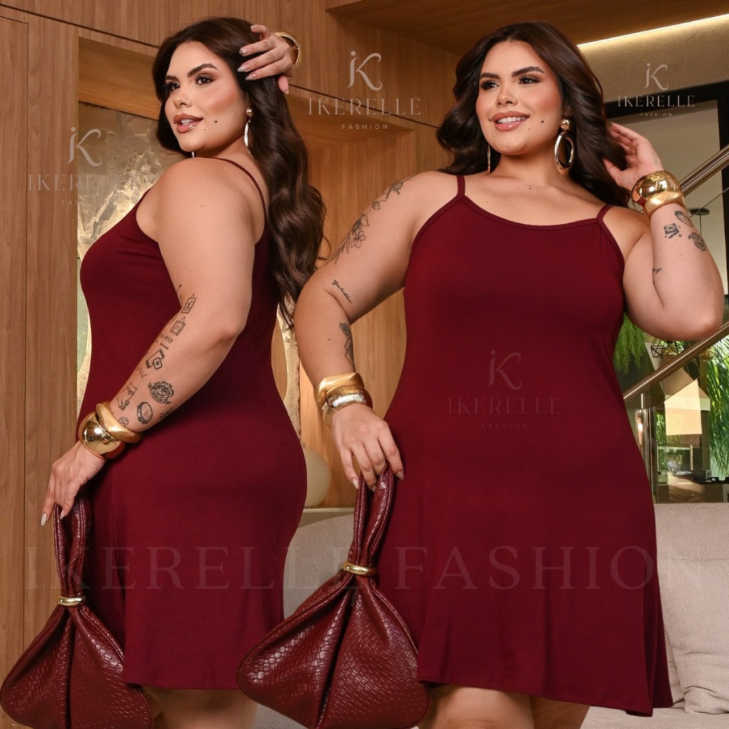 Vestido Plus Size  G1, G2, G3 Soltinho Alcinha Fresquinho Verão Casual Tendencia Moda Feminina
