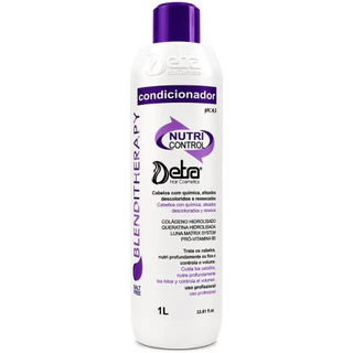 Condicionador Pós Química Nutri Control 1 Litro Reposição de Massa Capilar Colágeno Detra Cosmeticos