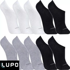 Kit 10 Pares Meias Lupo Original Sapatilha Cano Curto Algodão Confortável Esportiva Academia