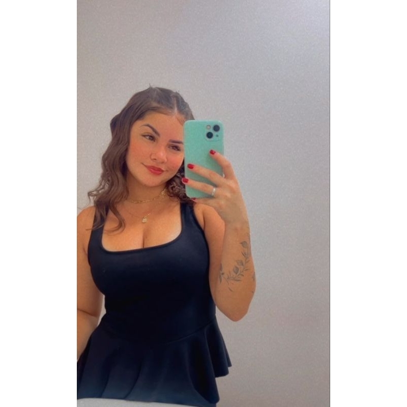 blusa peplum Assimétrica