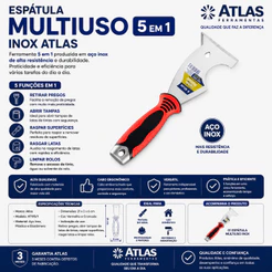 Espátula Multiuso Inox Atlas