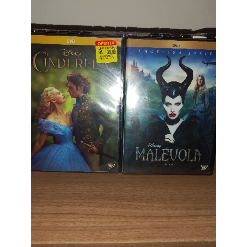 Kit filmes Malévola + Cinderela - DVD original