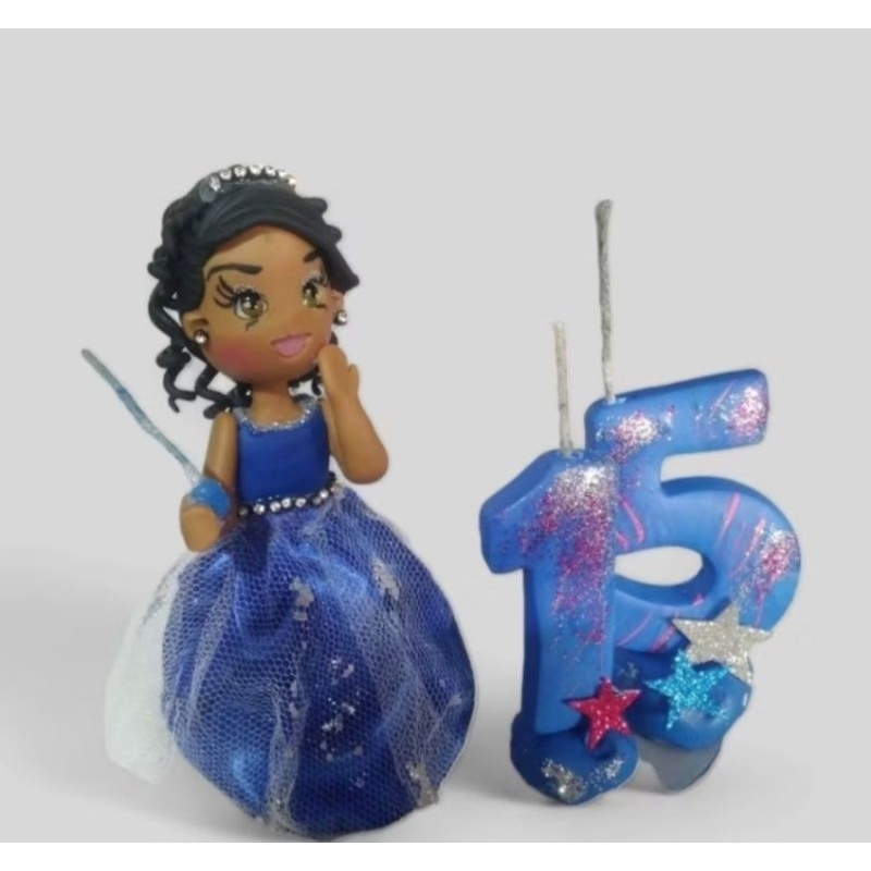 Topo de bolo 15 anos personalizado biscuit, vela debutante artesanal, vela aniversário 15 anos, topo 15 anos luxo, vela