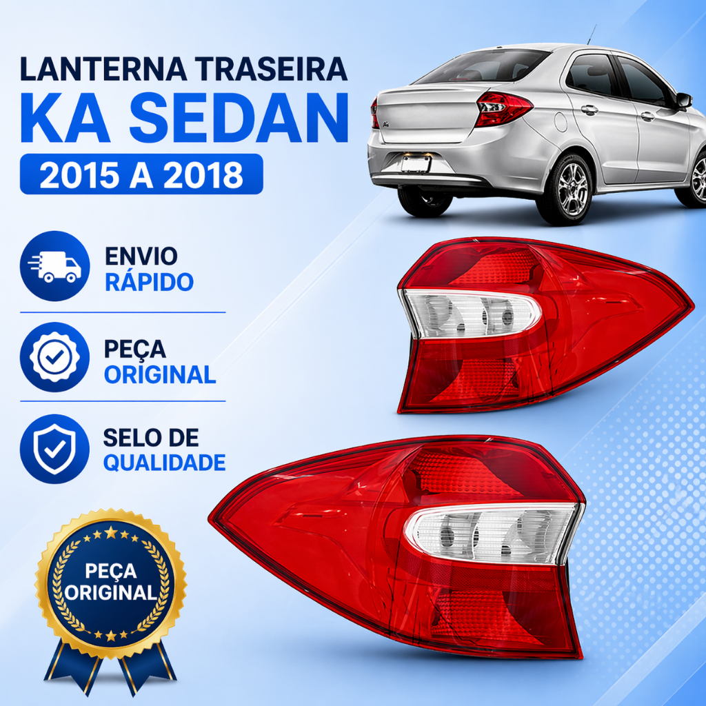 Lanterna Traseira Ka Sedan ANO 2015 2016 2017 2018 Bicolor