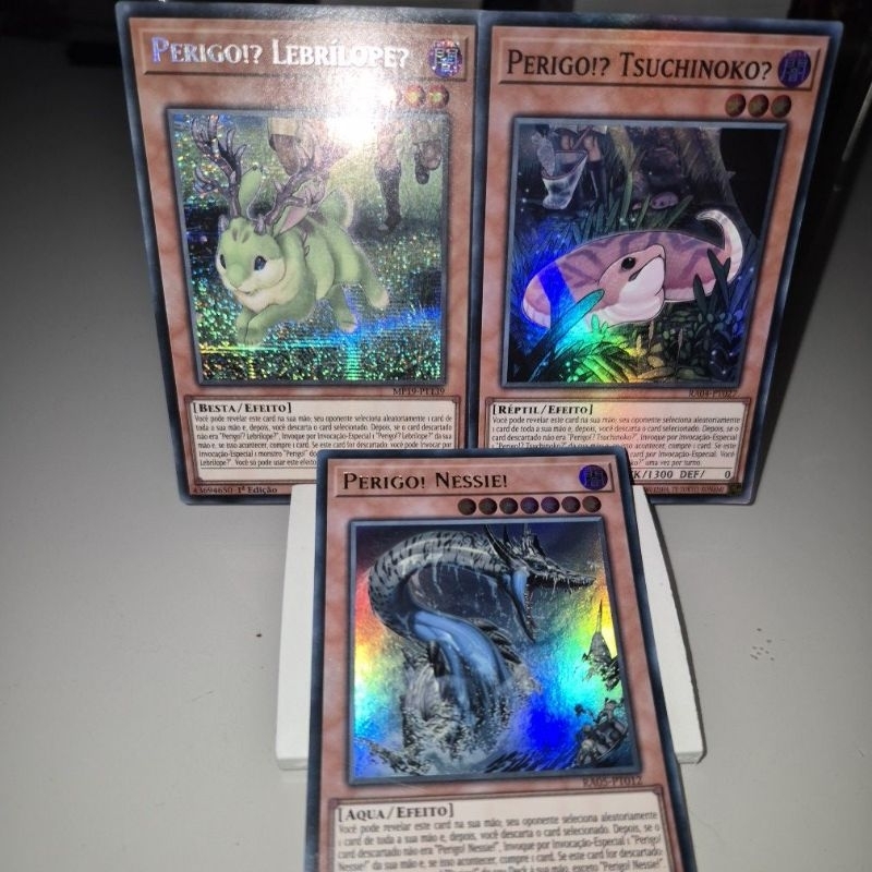 Perigo!? Tsuchinoko?, Perigo!? Lebrílope?, Perigo! Nessie! Cartas Originais Yu-Gi-Oh / Yugioh KONAMI