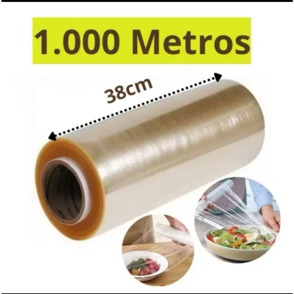 Rolo Bobina Plastico De Filme Pvc  38cm X 1000 Metros - ESTICAVEL alta qualidade
