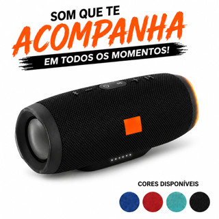 Caixa De Som Bluetooth Caixinha Potente e Portátil Com Entrada Pendrive Rádio FM Sd
