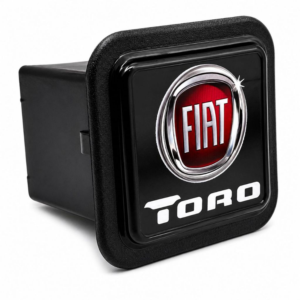 Tampão Para Ponteira Removível Personalizado Fiat Toro Encaixe 5x5 Tampa Acabamento Tubo Reboque
