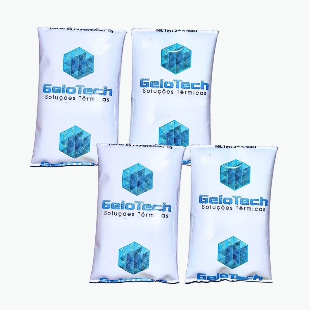 KIT GELO GEL FLEXÍVEL REUTILIZÁVEL 15ML GELOTECH P/ TRANSPORTE TERMOLÁBEIS COOLER CAIXA TÉRMICA