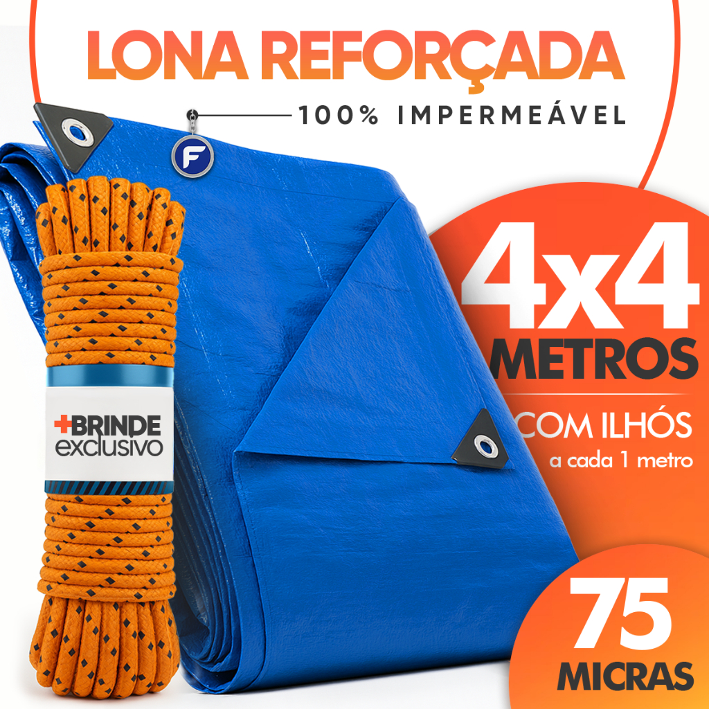 Lona 2x2 3x2 3x3 4x3 4x4 5x3 5x4 5x5 6x3 6x4 6x5 Reforçada Piscina Construção Impermeável + Corda
