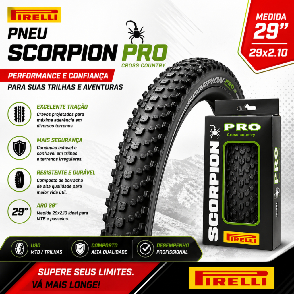 PNEU PIRELLI SCORPION PRO 29X2.20 KEVLAR APS MTB