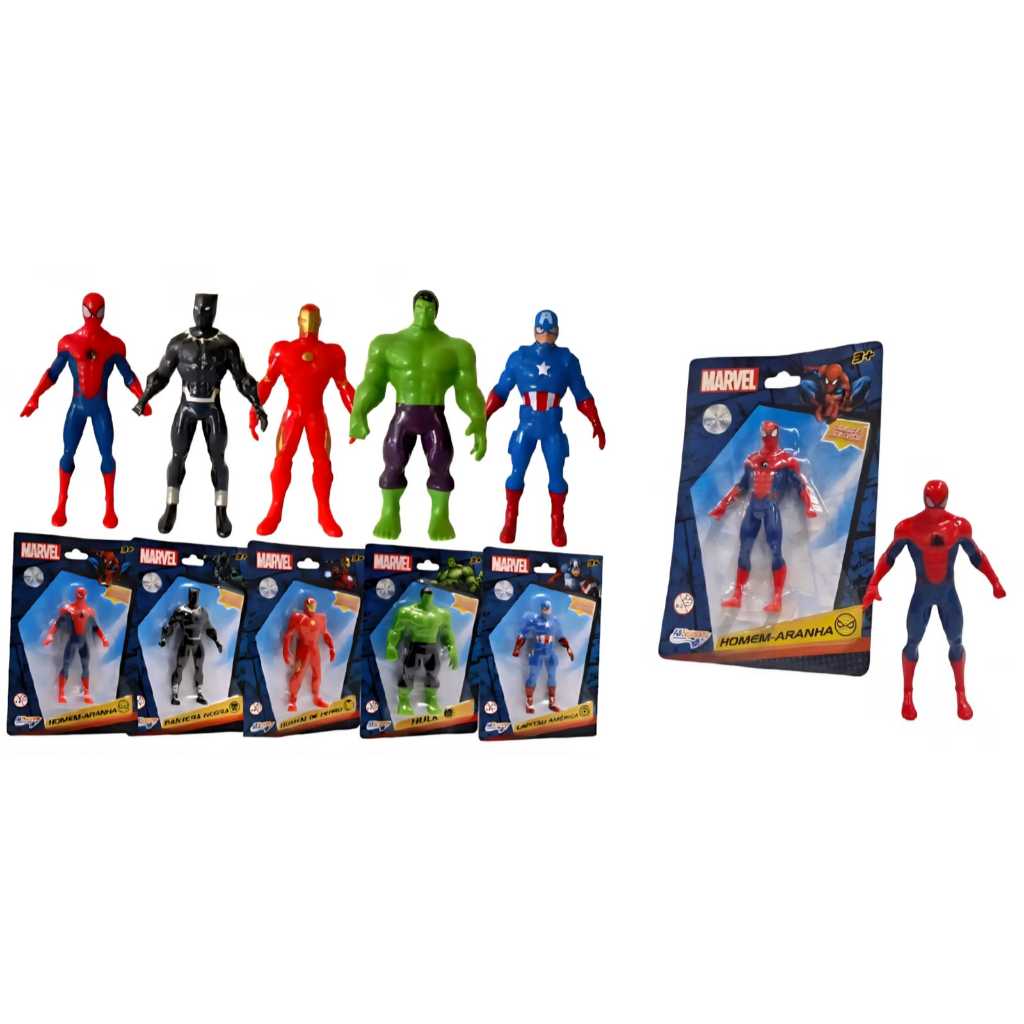 BONECO DE AÇAO MARVEL ORIGINAL 10 CM  COLECAO BRINQUEDO INFANTIL