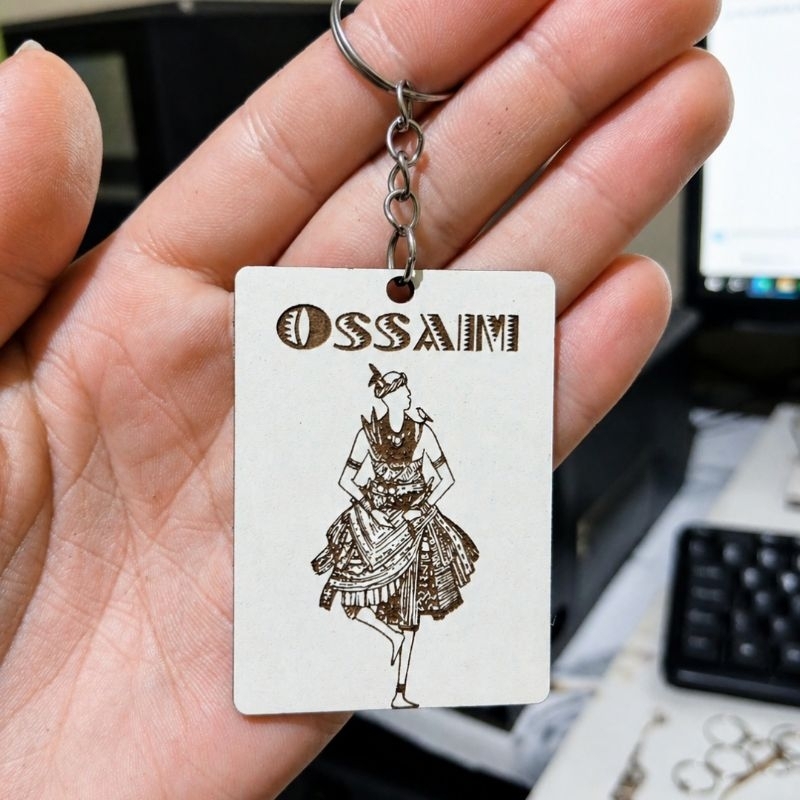 50 Chaveiros Orixá Ossaim MDF lembracinha Candomblé