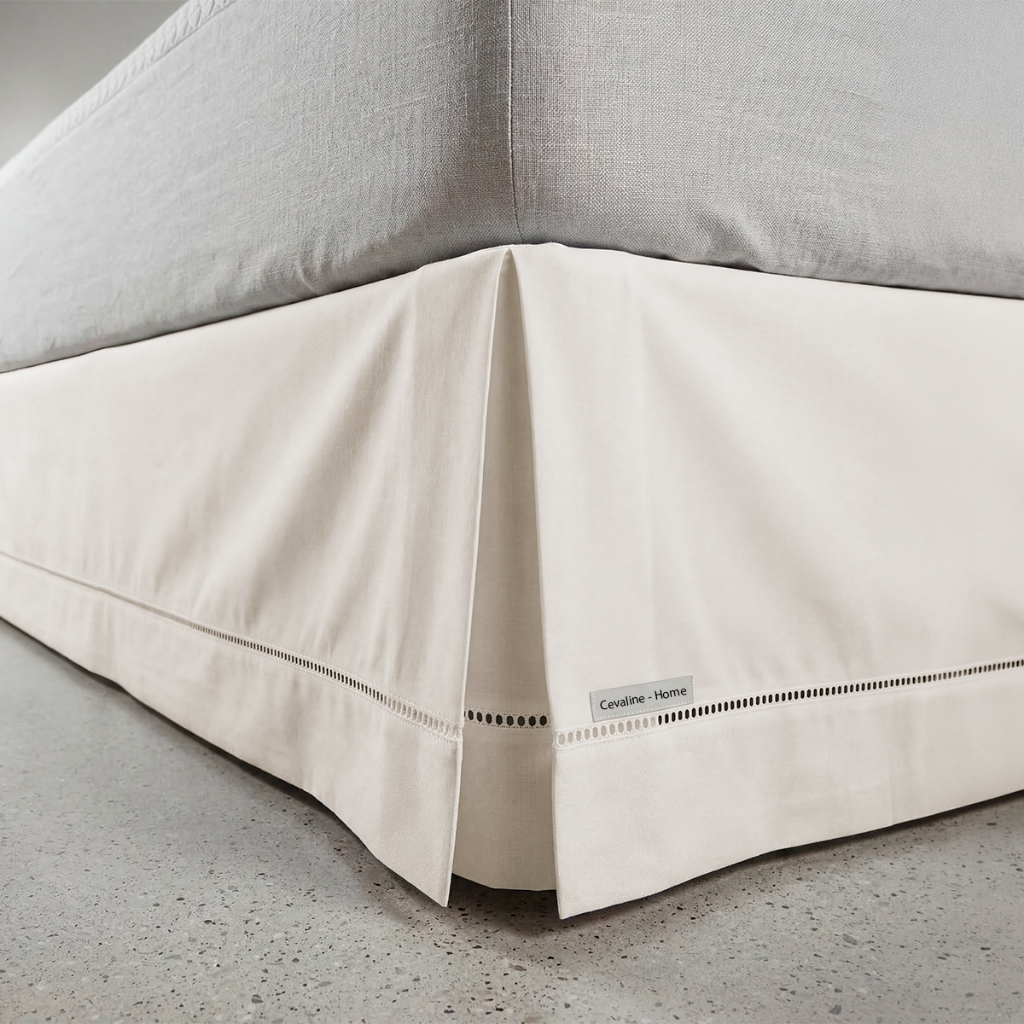 Saia Box Para Cama Ponto Palito Toque Super Macio Confortável Resistente Prática Elegante Moderna