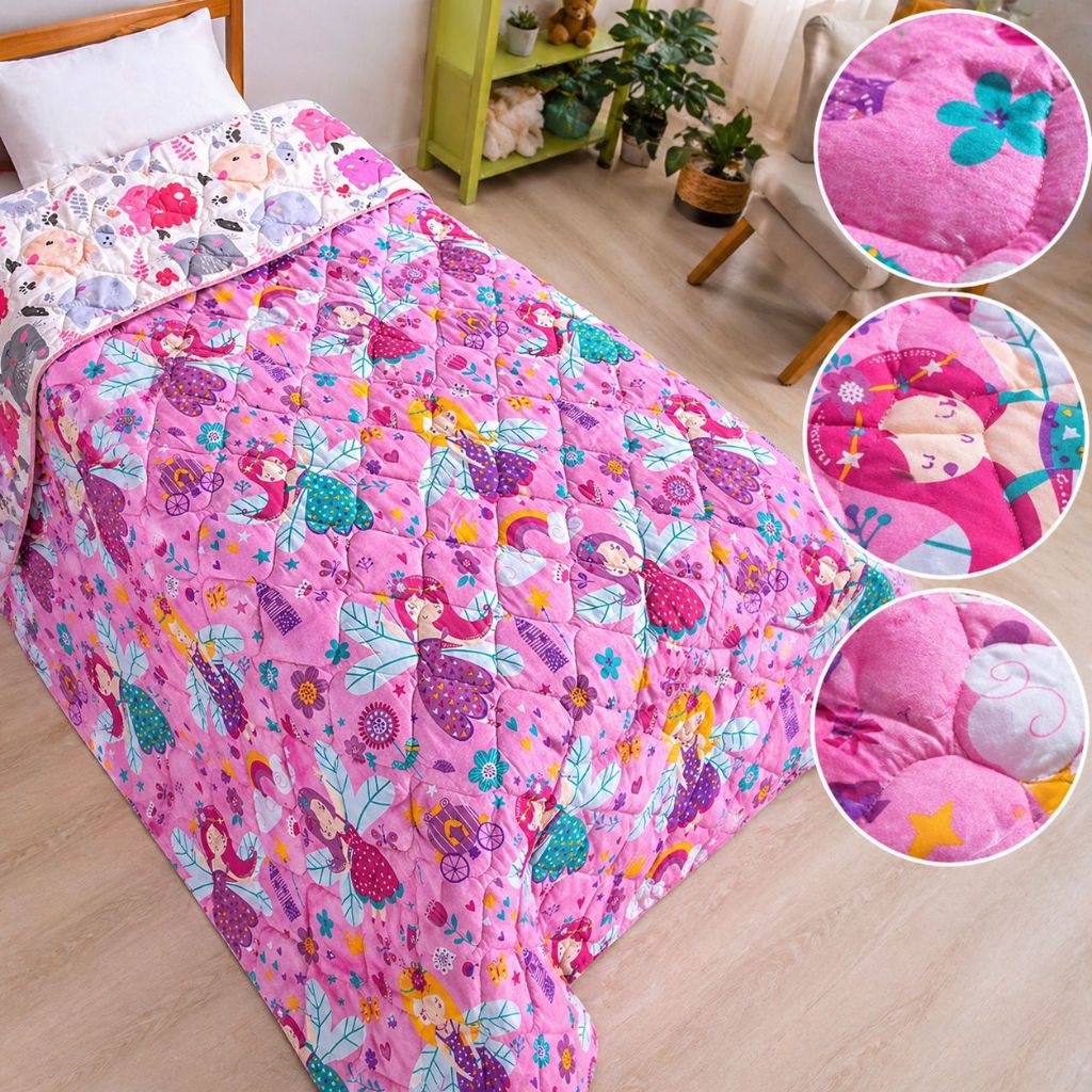 Coberdrom Edredom Manta Cobre Leito Menina Menino Infantil Frio Inverno Personagens Dupla Face