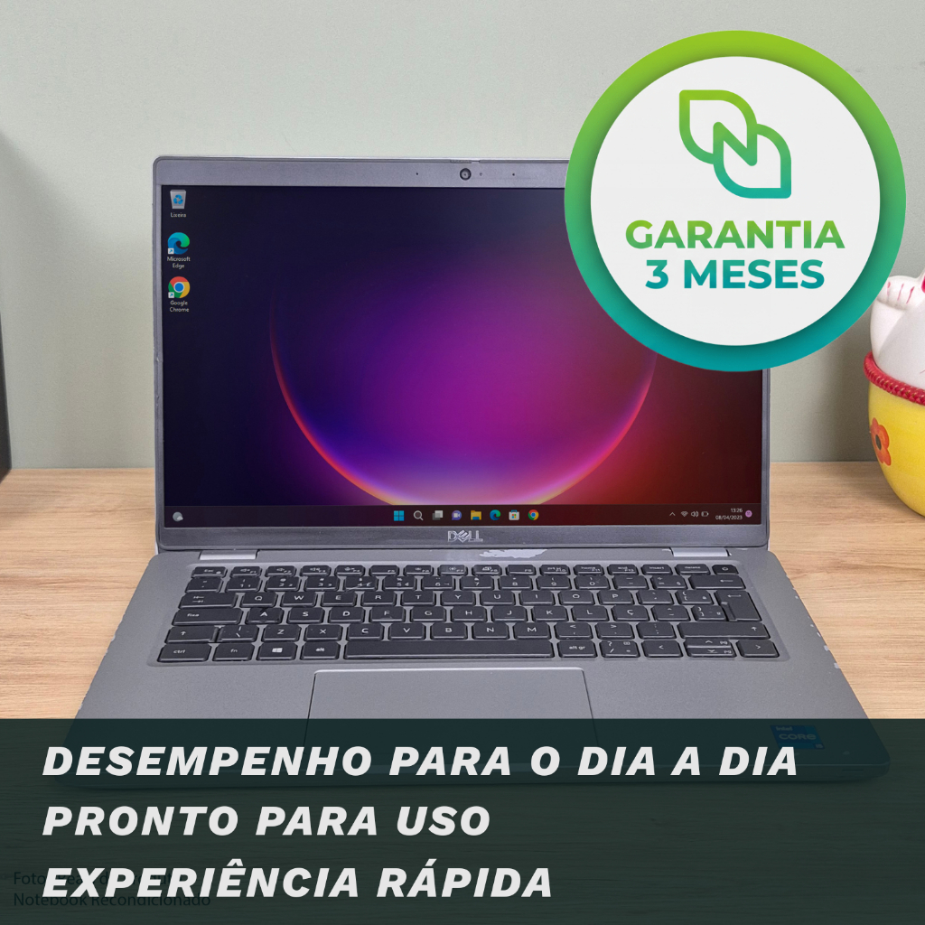 Notebook Dell 14 | Core I5 11a Ger. | 8 Gb Ram | Ssd 240 Gb - QUALIDADE TRABALHAR CONFIAVEL FACULDADE EAD AULAS ONLINE