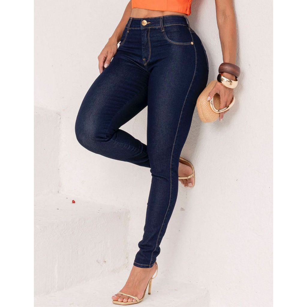 Calça Feminina Jeans Skinny Premium Ri19 Linha Basic Lycra Original