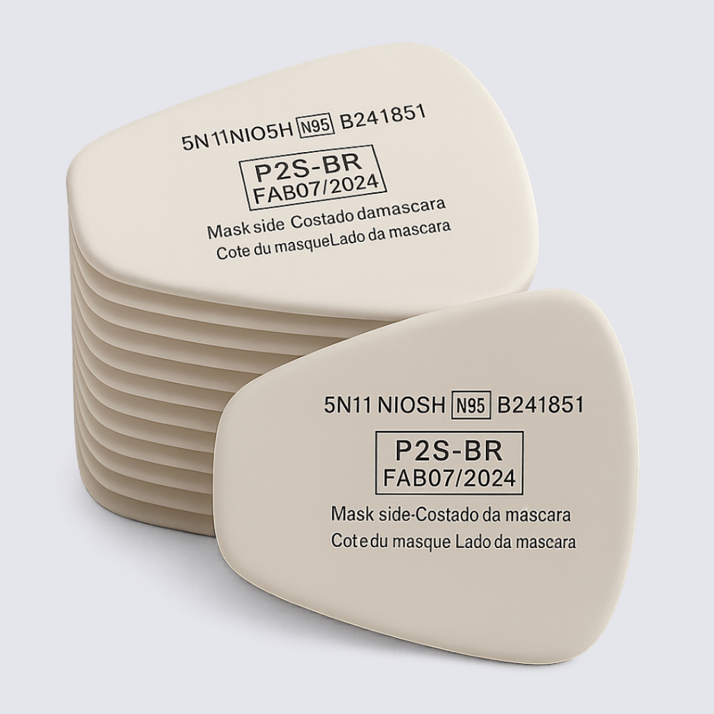 Kit 10 Filtros 5N11 para mascara semi facial 6200 6800 filtro para respirador máscara 3M linha 6000