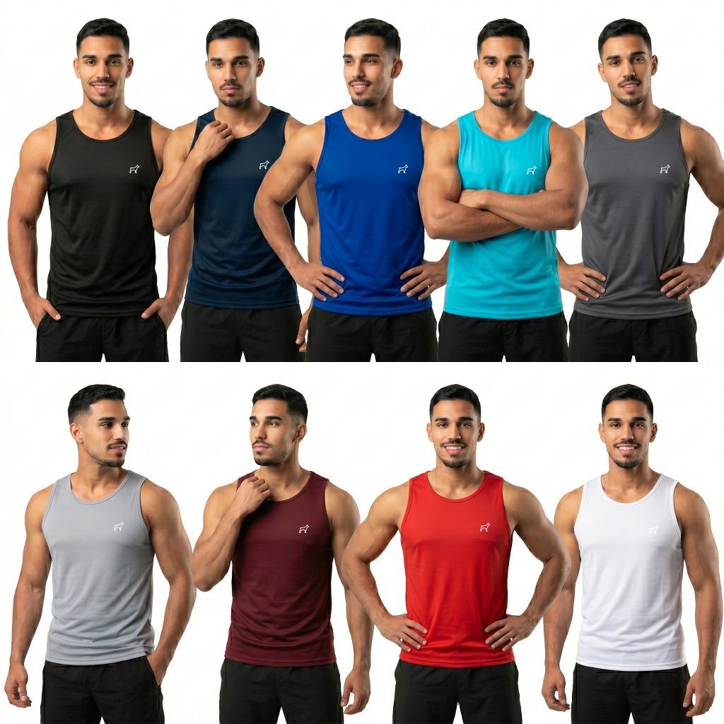 Regata Masculina Dry Fit Parvori Academia Esporte Fitness