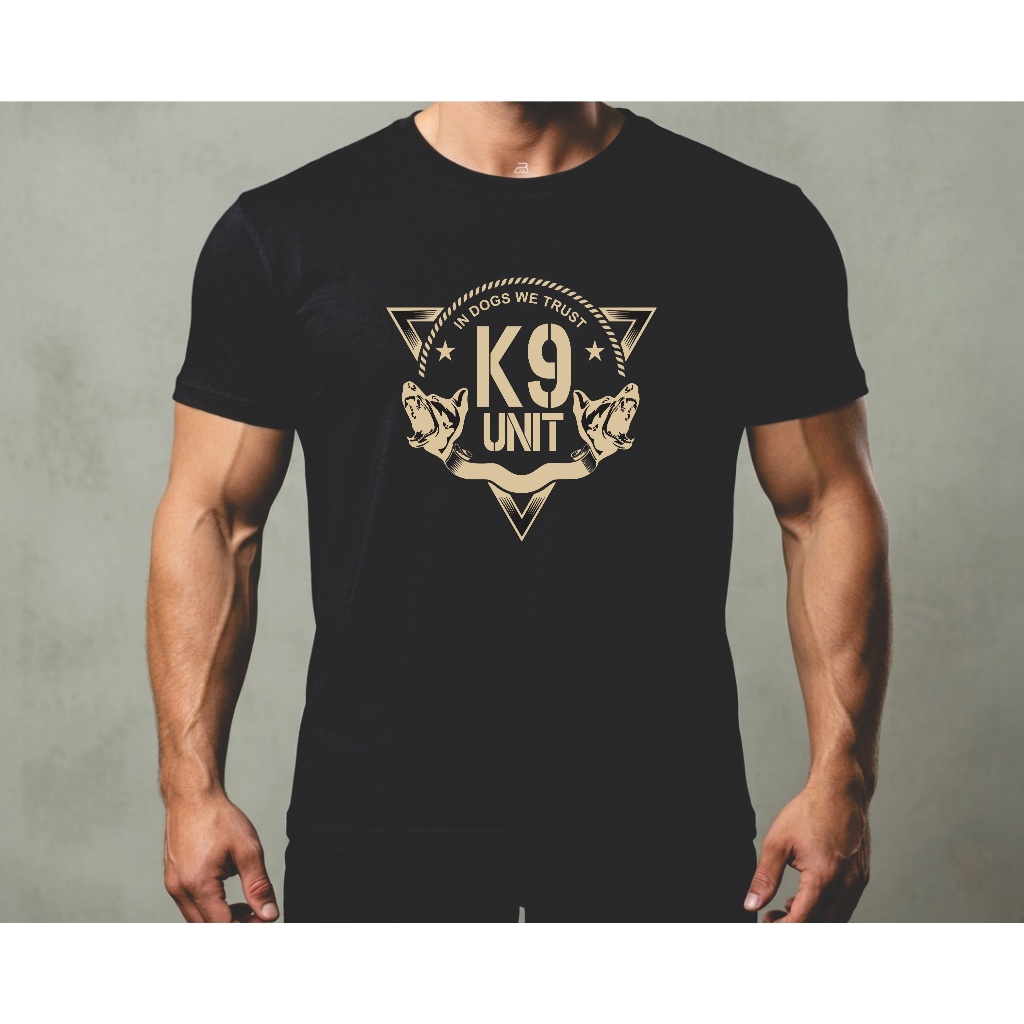 camisa 100% ALGODÃO FIO 30.1 k9 pastor belga malinois pastor alemão tatica militar policia canil dog