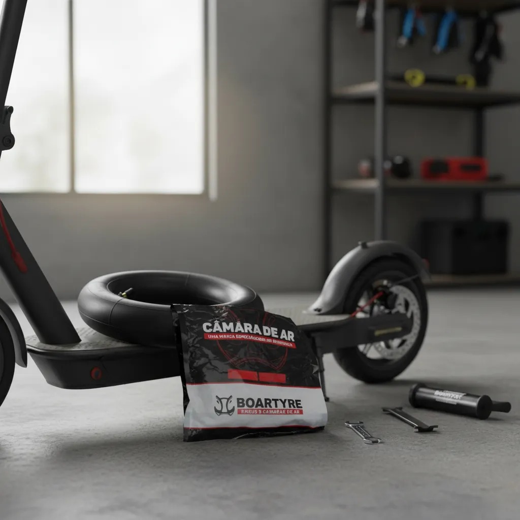 1 Câmara De Ar Pneu  10x2.5 bico reto Patinete Elétrico Hoverbord