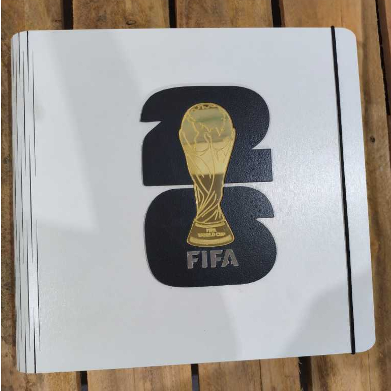Caixa P/ Álbum Copa Do Mundo 2026 - MDF e Acrílico