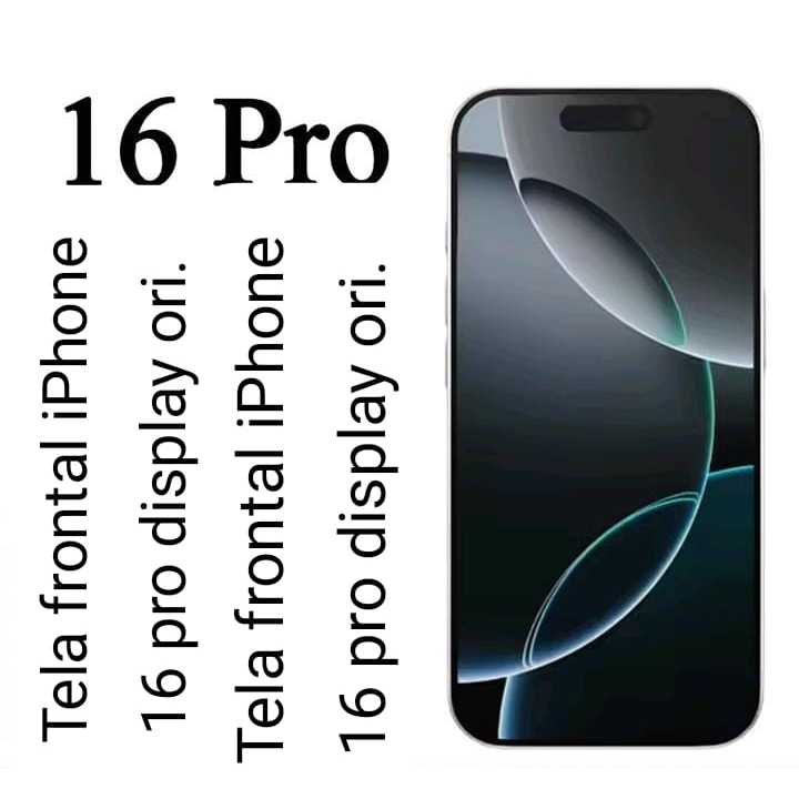 Tela iPhone 16 Pro é um display OLED Super Retina XDR de 6,3 polegadas com tecno