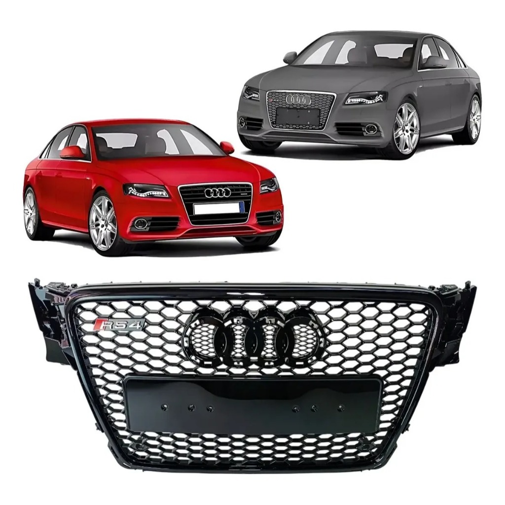 Grade Superior Colmeia Dianteiro Friso Black Piano Rs4 Audi A4 2009 2010 2011 2012 8K08536511Qp