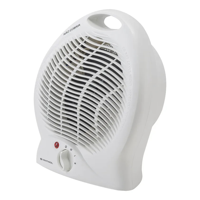 Aquecedor Elétrico Termoventilador Ventisol AQ 1 127V  -  1500W Portátil Desumidificador Silencioso  Aquecimento Rápido